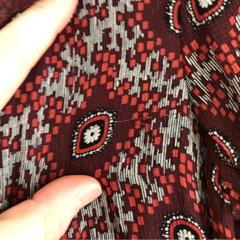 100% Silk Cinq á Sept Jasmine Floral Ruffle Fringe Dress - Picture 14 of 14